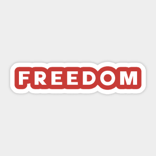 Freedom Sticker